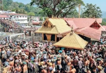 சபரிமலையில் நெரிசல்பெண் பலி – தரிசனத்திற்கு 10 மணி நேரம் காத்திருப்பு