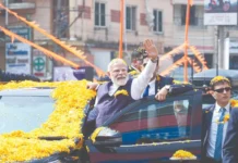 உடுப்பியில் மோடிக்கு உற்சாக வரவேற்பு