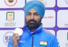 துப்பாக்கி சுடுதலில் வெள்ளி வென்றார் குர்பிரீத் சிங்