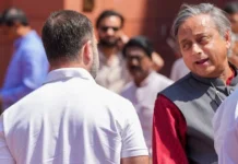 ராகுல் கூட்டம் – சசி தரூர் புறக்கணிப்பு