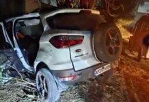 தெலுங்கானாவில் கார் விபத்தில் 4 கல்லூரி மாணவர்கள் பலி