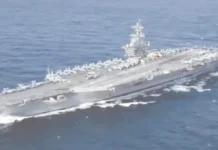 ஈரான் பக்கத்தில் சென்ற அமெரிக்காவின் போர்க்கப்பல்