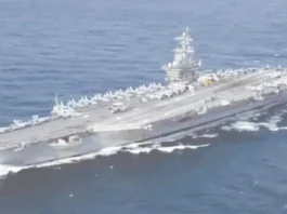 ஈரான் பக்கத்தில் சென்ற அமெரிக்காவின் போர்க்கப்பல்