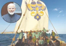 ஐ.என்.எஸ்.வி., கவுண்டின்யா கப்பல் குழுவினருக்கு பிரதமர் மோடி வாழ்த்து