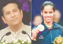 சாய்னா நேவாலுக்கு புகழாரம் சூட்டிய சச்சின்