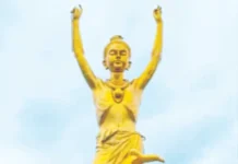 தென்னாப்ரிக்காவில் யோகி நீல்கண்ட் வர்ணிக்கு 42 அடியில் வெண்கல சிலை