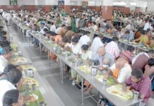 திருமலையில் ரத சப்தமிக்கு 14 உணவு வகைகளுடன் பக்தர்களுக்கு அன்னதானம்