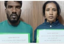 கணவனை கொன்று நாடகமாடிய மனைவி கள்ள காதலன் உடன் கைது