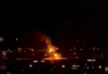 பற்றி எரியும் துபாய் விமான நிலையம்