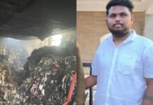 பெங்களூருவில் கோர விபத்து: லாரி மோதி கார் டிரைவர் பலி; குடோன் தீப்பற்றி எரிந்தது