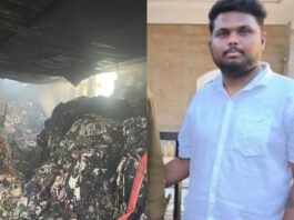 பெங்களூருவில் கோர விபத்து: லாரி மோதி கார் டிரைவர் பலி; குடோன் தீப்பற்றி எரிந்தது