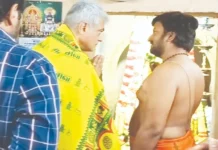 மாமல்லபுரம் மல்லிகேஸ்வரர் கோயிலில் நடிகர் அஜித்குமார் வழிபாடு