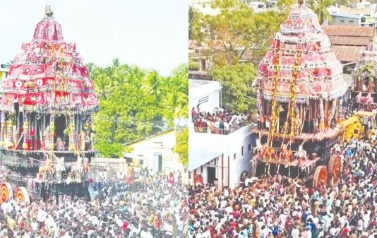 திருச்செந்தூர் மாசி திருவிழா தேரோட்டம்.. விண்ணதிர எழுந்த அரோகரா கோஷம்