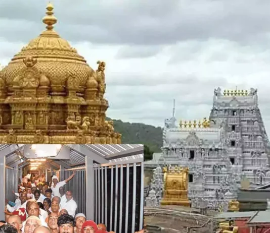 திருப்பதியில் 3 கி.மீ. வரிசையில் காத்திருந்த பக்தர்கள்