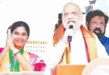 திமுக, காங்கிரஸ் சதிச் செயலை அனுமதிக்க மாட்டேன்: ஈரோட்டில் அமித்ஷா ஆவேசம்