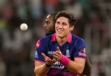 ராஜஸ்தான் பவுலருக்கு அபராதம் விதித்த ஐபிஎல் நிர்வாகம்