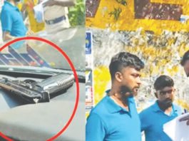 இளைஞர்களிடம் துப்பாக்கி – பரபரப்பு