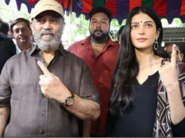 வாக்களித்த மக்கள் நீதி மைய கட்சித் தலைவர்