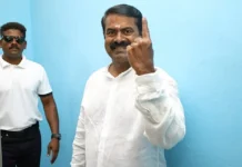 ஜனநாயக துரோகம்” – வாக்களித்த பின் சீமான் கருத்து