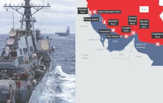 ஹார்மூஸ் முழுக்க அமெரிக்க கடற்படை – மீண்டும் போர்?