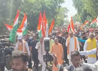 மகளிர் இடஒதுக்கீடு மசோதா -உ.பி. முதல்வர் யோகி நடைபயணம்