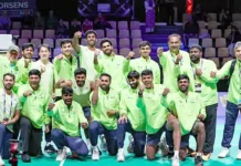 தாமஸ் கோப்பை பாட்மிண்டன் அரை இறுதிக்கு முன்னேறியது இந்திய அணி