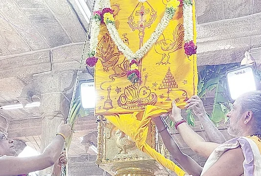 பழநி பெரியநாயகியம்மன் கோயிலில் வைகாசி விசாக திருவிழா கொடியேற்றம்