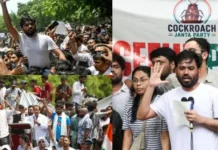 கரப்பான் பூச்சி கட்சி புனேவில் போராட்டம்