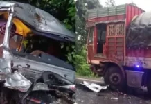 கோர விபத்து 6 பேர் பலி