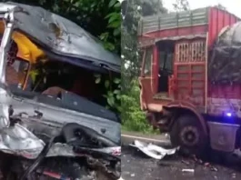 கோர விபத்து 6 பேர் பலி