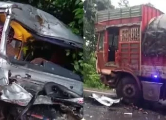 கோர விபத்து 6 பேர் பலி