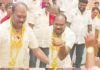 கிலோ கணக்கில் நகை அணிந்து குத்தாட்டம் போட்ட கட்சி பிரமுகர்