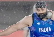 குண்டு எறிதலில் இந்திய வீரருக்கு வெள்ளிப் பதக்கம்
