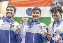 துப்பாக்கி சுடுதலில் இந்தியாவுக்கு 2 வெள்ளி