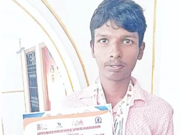சப் ஜூனியர் பாரா தடகளத்தில் சாதனைசுரேந்திரன் 2 தங்கம், 1 வெள்ளி வெற்றி