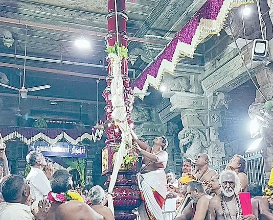 கொடியேற்றத்துடன் விநாயகர் சதுர்த்தி விழா தொடங்கியது