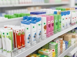 சோப்பு, ஷாம்பூவுக்கு பச்சை, சிவப்பு குறியீடு