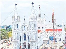 வேளாங்கண்ணி தேர் பவனிபல்லாயிரம் பக்தர்கள் பங்கேற்பு