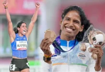ஆசிய விளையாட்டில் கோவை வித்யா வெண்கலம்