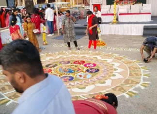 தசரா – அரண்மனை வளாகத்தில்கோலப் போட்டி: 265க்கும் மேற்பட்டோர் பங்கேற்பு
