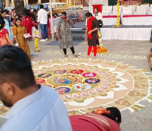 தசரா – அரண்மனை வளாகத்தில்கோலப் போட்டி: 265க்கும் மேற்பட்டோர் பங்கேற்பு