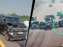 ராகுல் காந்தி பயணித்த கான்வாயில் விபத்து