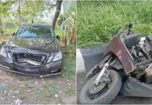 சிறுவன் ஓட்டிய கார் மோதி ஒருவர் பலி